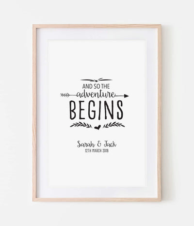 'And So The Adventure Begins' Print