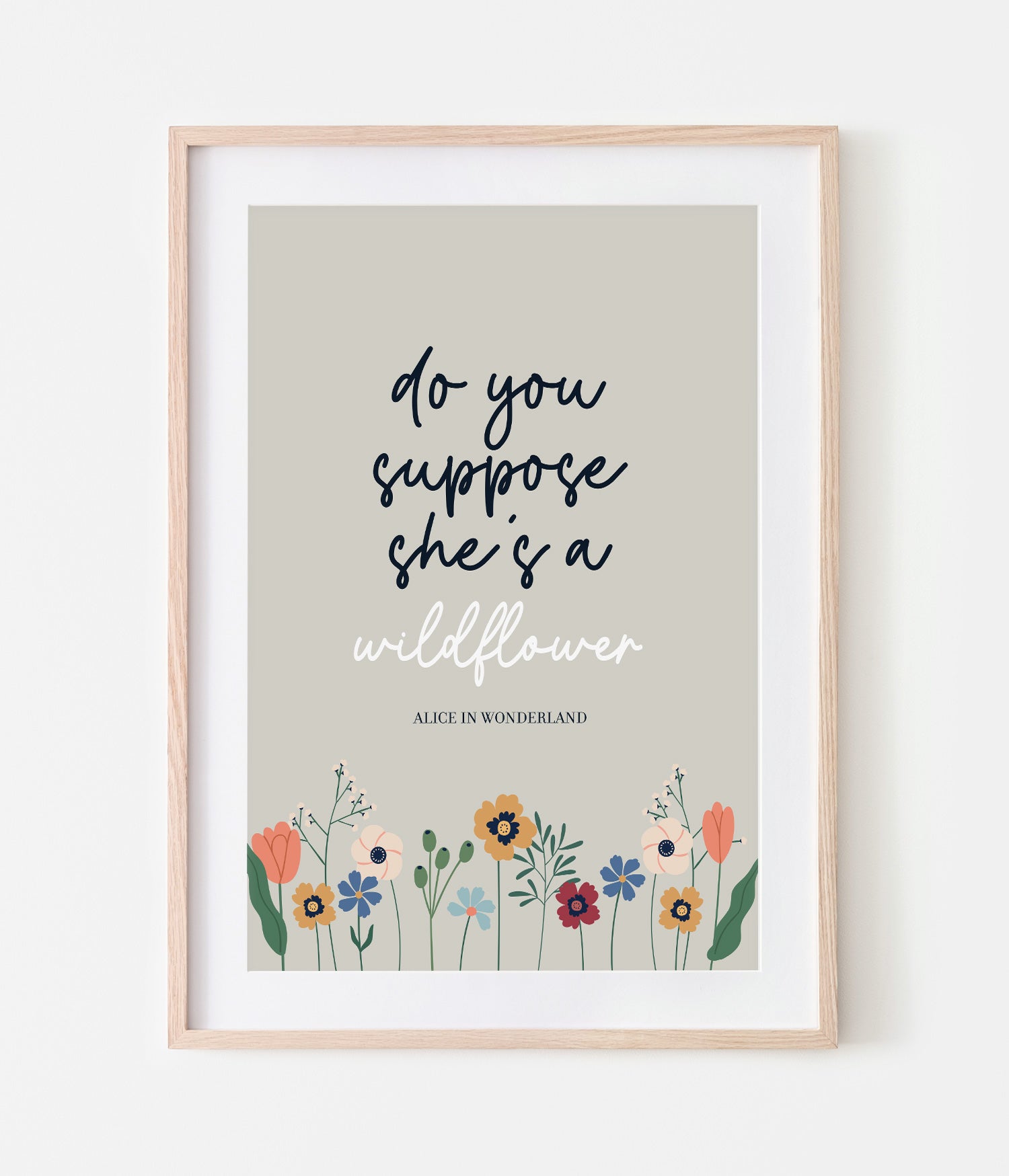 'Do You Suppose She's a Wildflower' Print – Slinky Prints