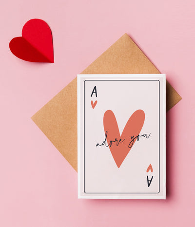 'Adore You' Valentine's Card