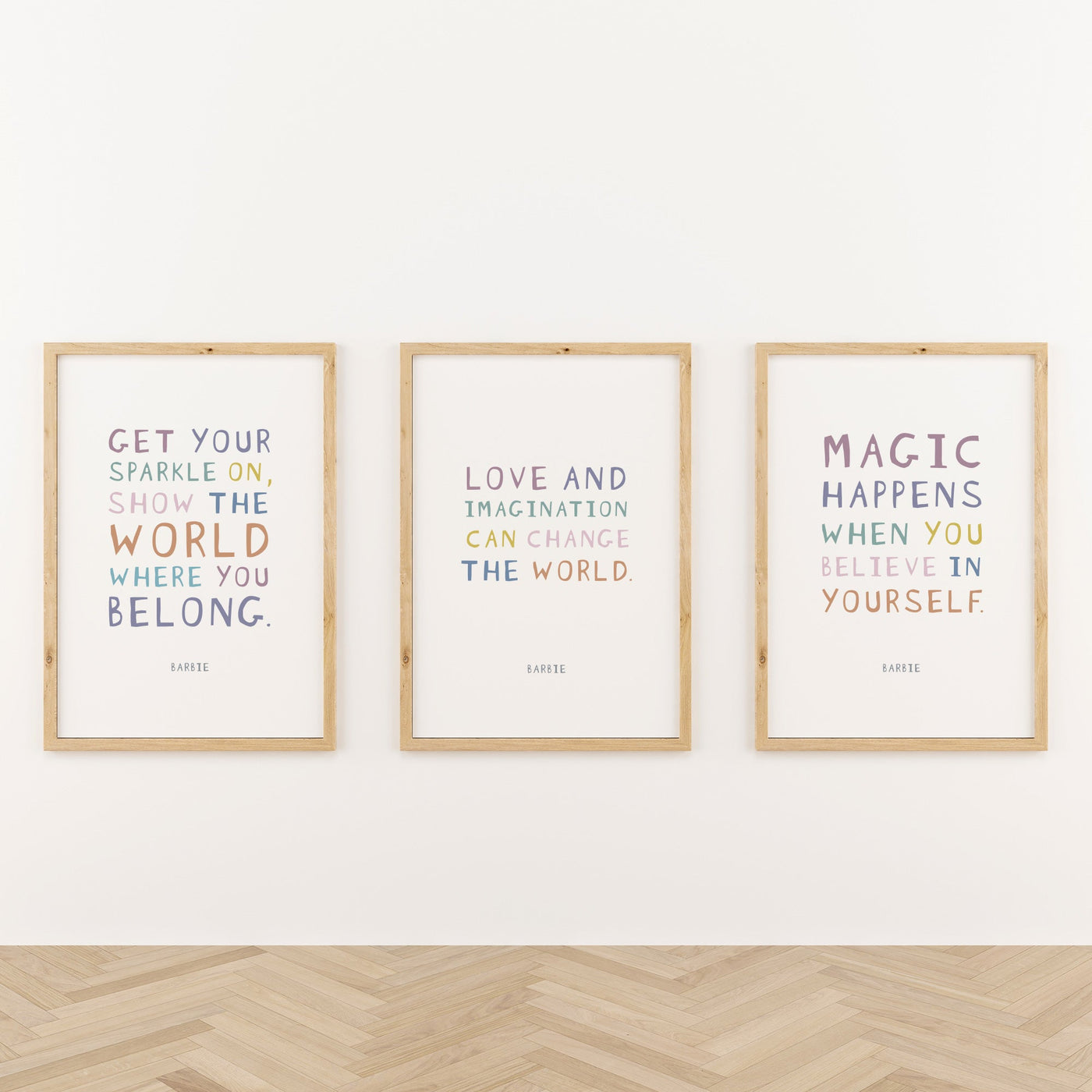 'Magic Happens' Barbie Print