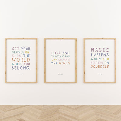 'Magic Happens' Barbie Print