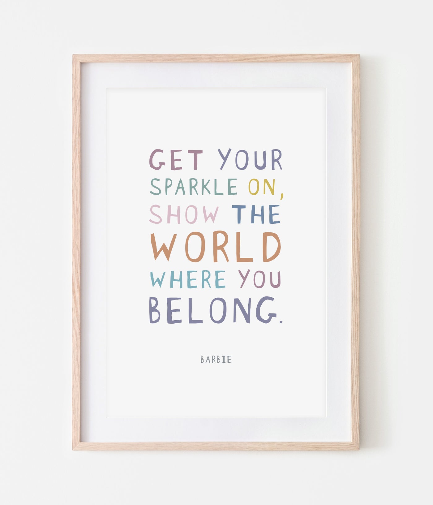 'Get Your Sparkle On' Barbie Print