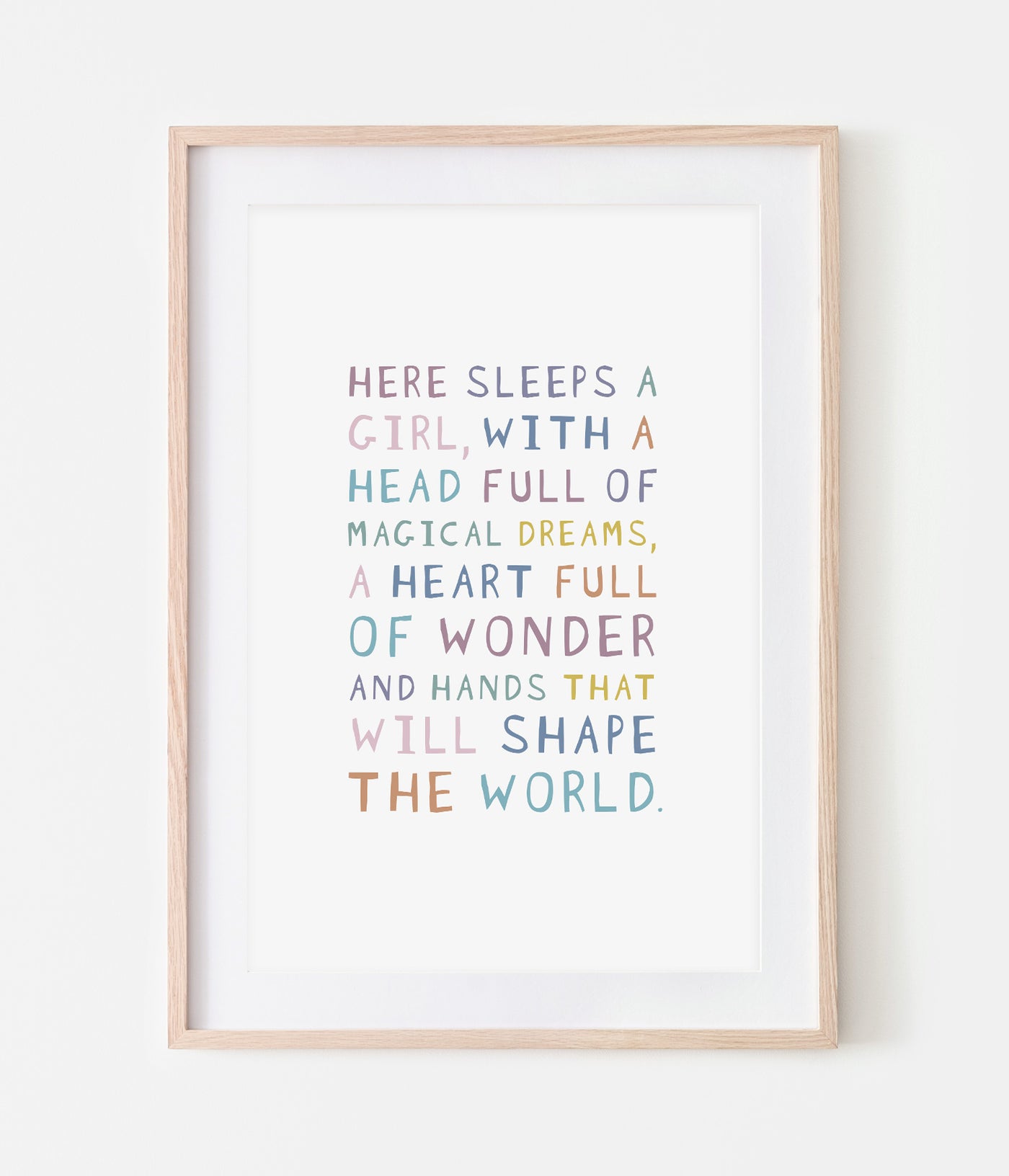 'Here Sleeps A Girl' Print