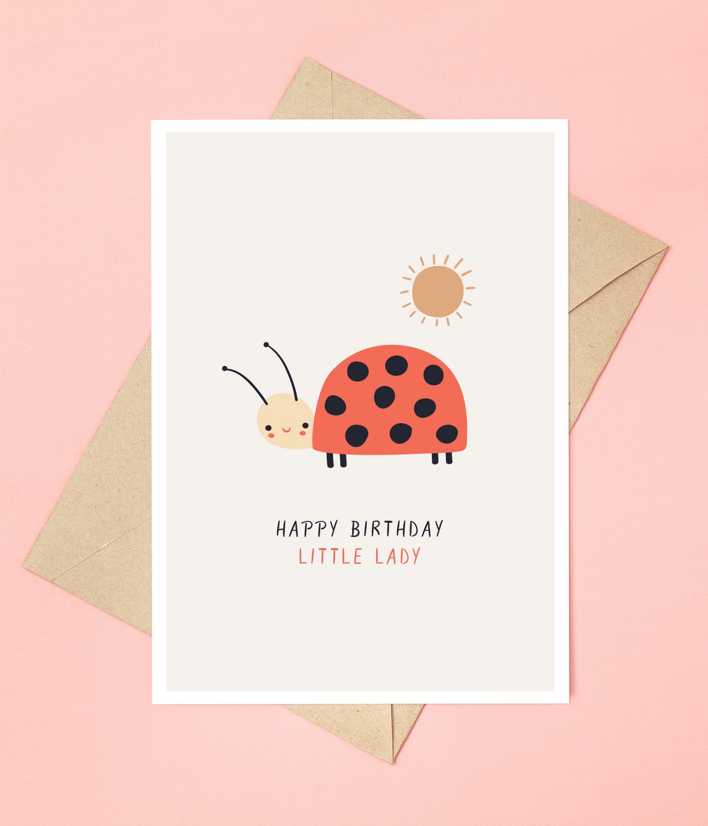 'Little Lady' Birthday Card