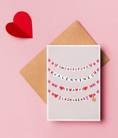 'Lover Bracelets' Valentine's Card