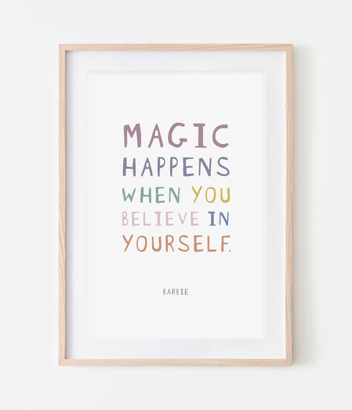 'Magic Happens' Barbie Print