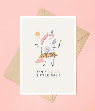 'Have a Magical Birthday' Personalised Birthday Card
