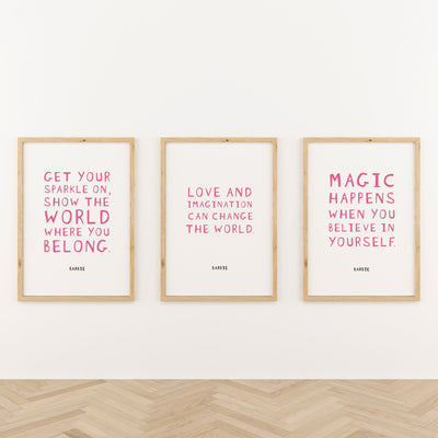 'Magic Happens' Barbie Print