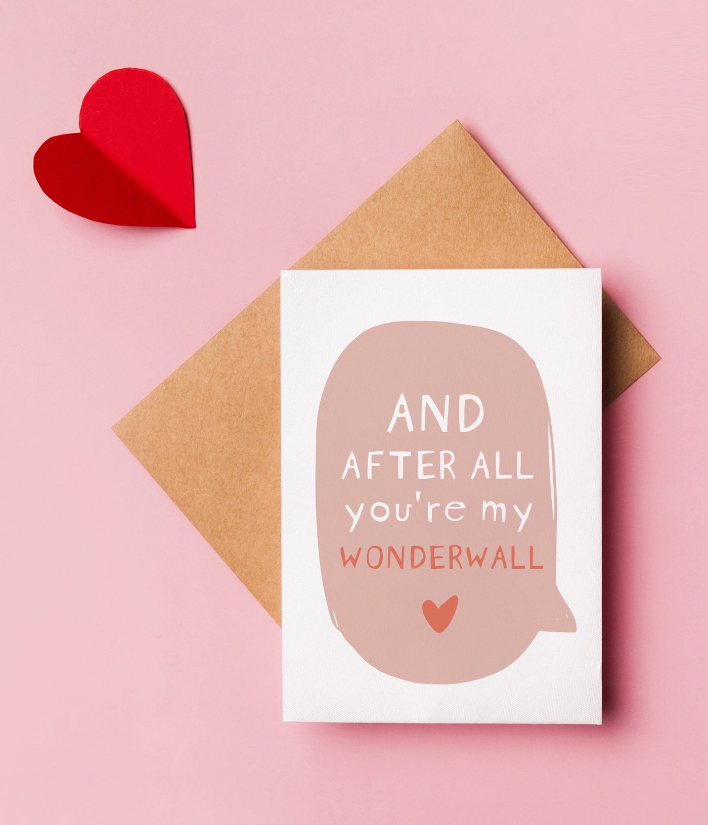 'You're My Wonderwall' Valentine's Card