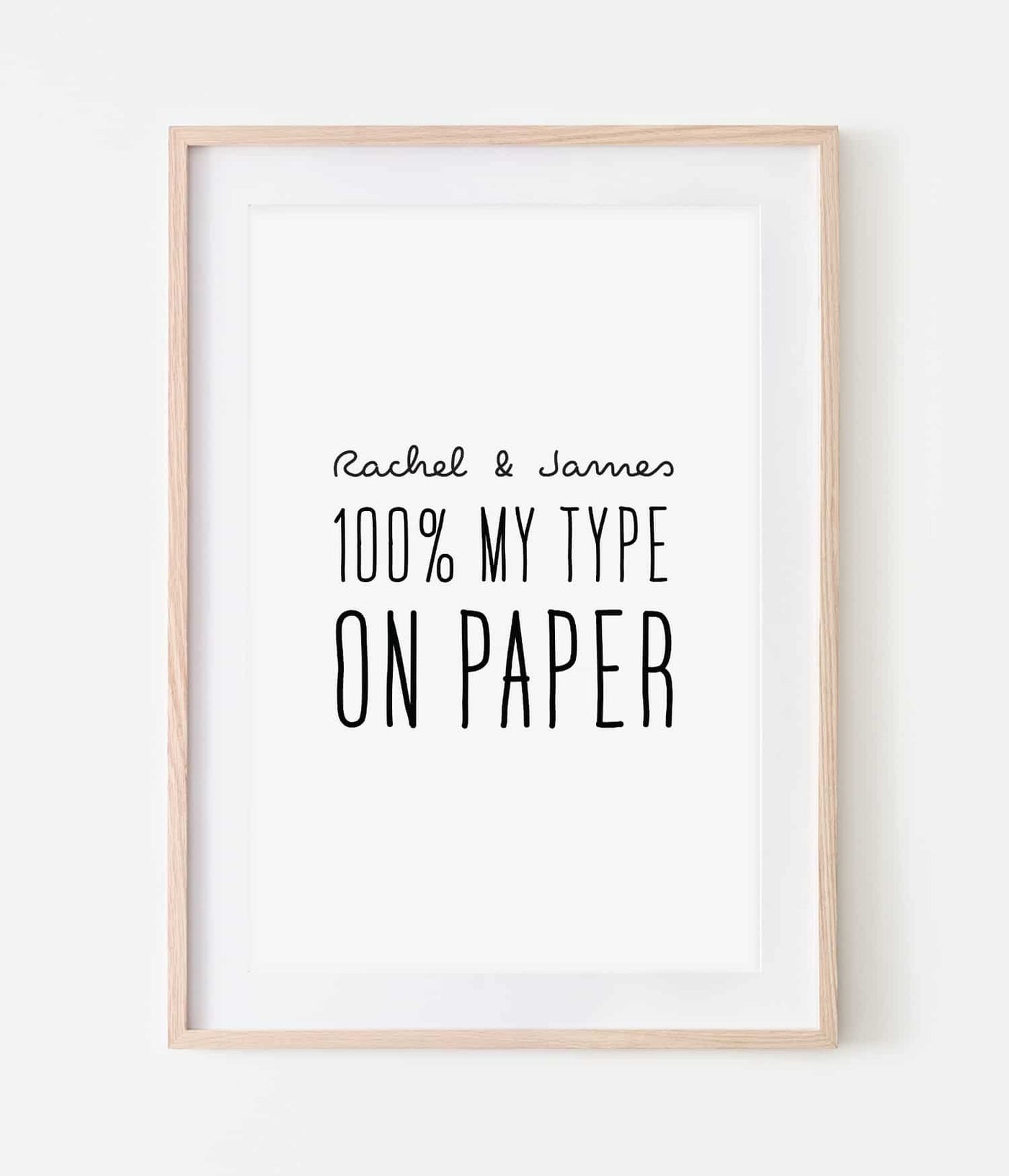 '100% My Type' Print