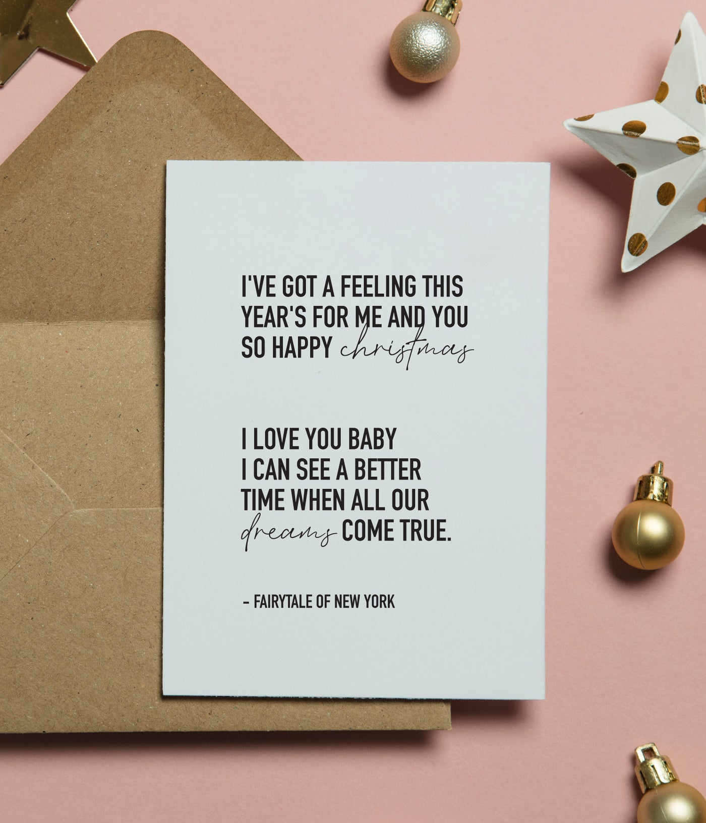 'I've Got A Feeling' Christmas Card