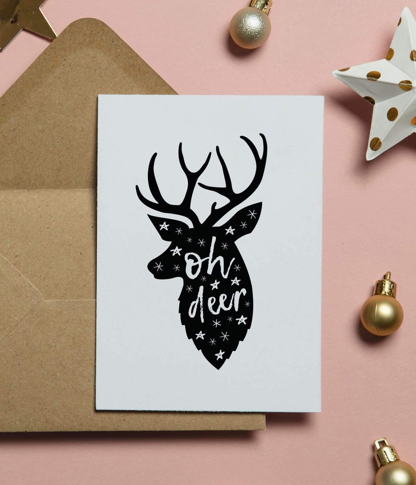 'Oh Deer' Christmas Card