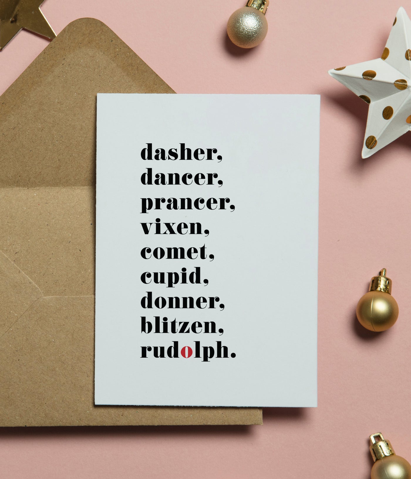 'Reindeers' Christmas Card