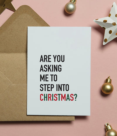 'Step Into Christmas' Christmas Card