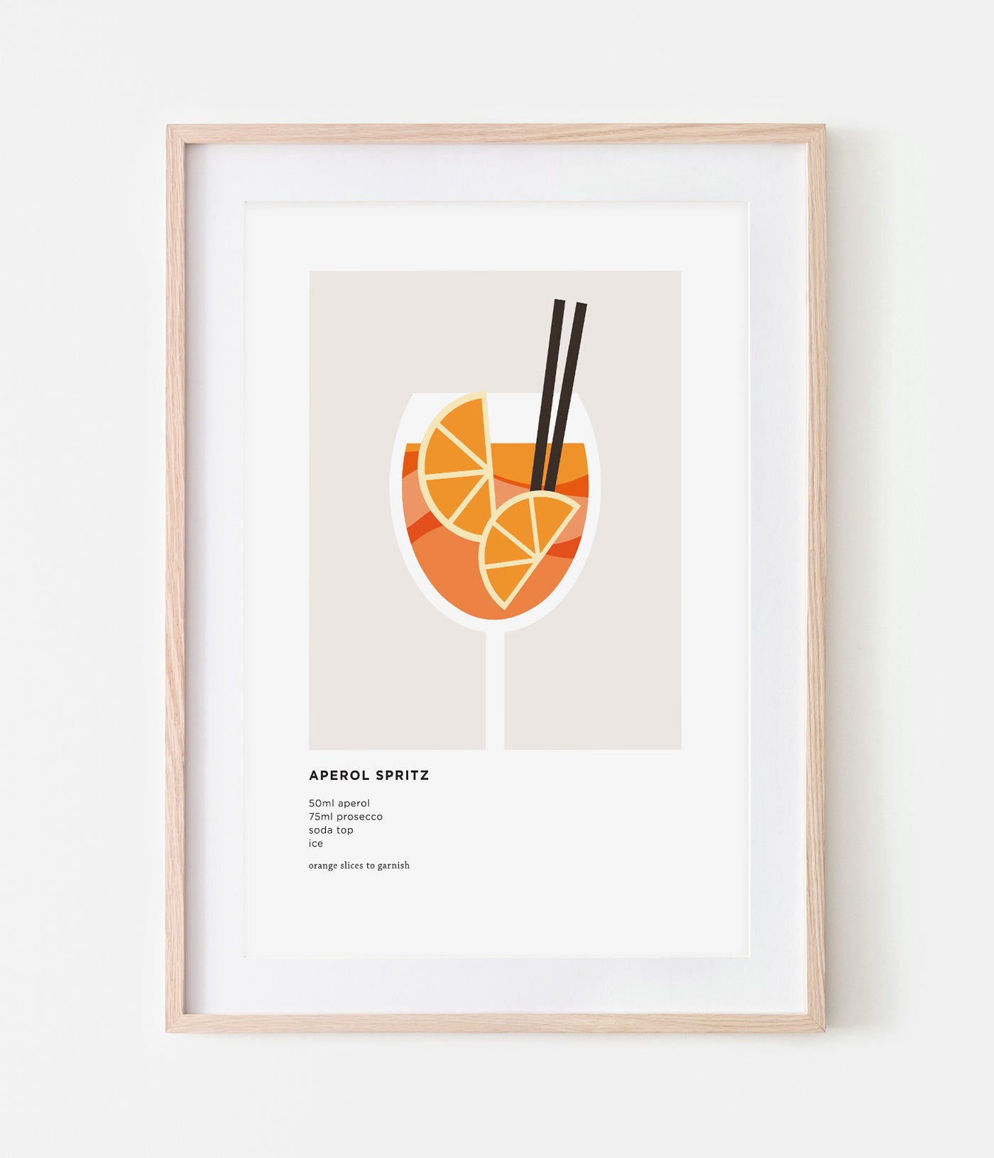 'Aperol Spritz' Cocktail Print