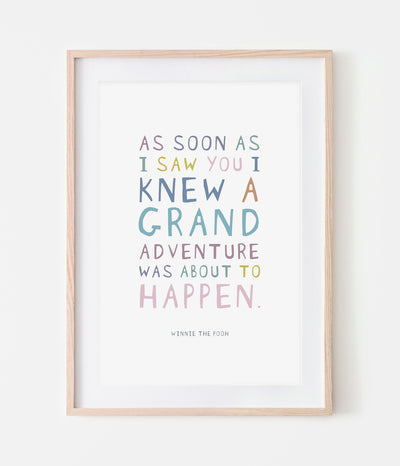 'As Soon As I Saw You' Print