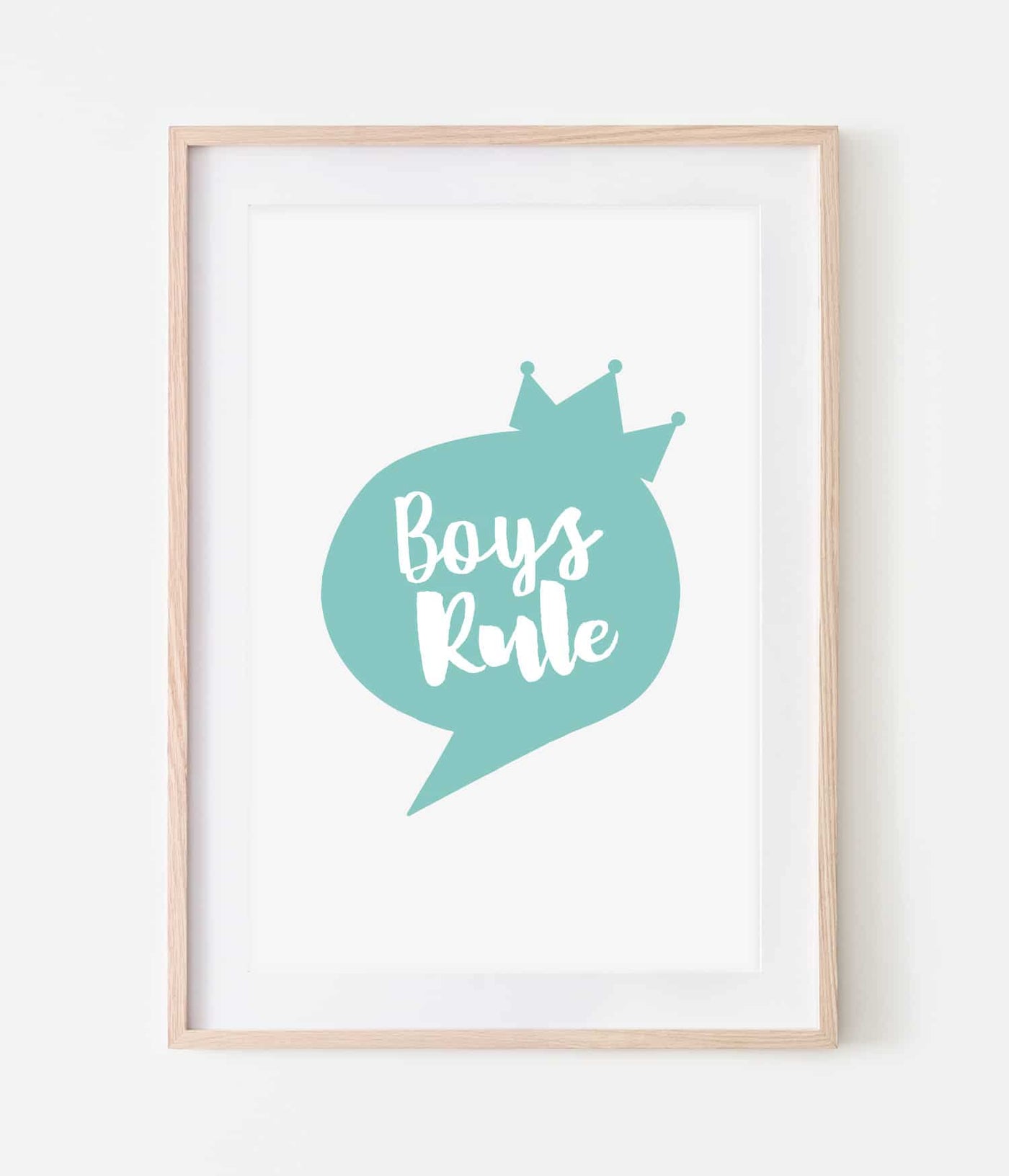 'Boys Rule' Print