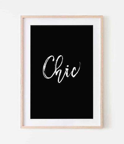 'Chic' Print