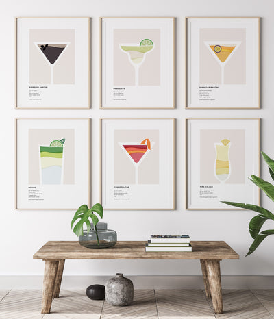 'Espresso Martini' Cocktail Print