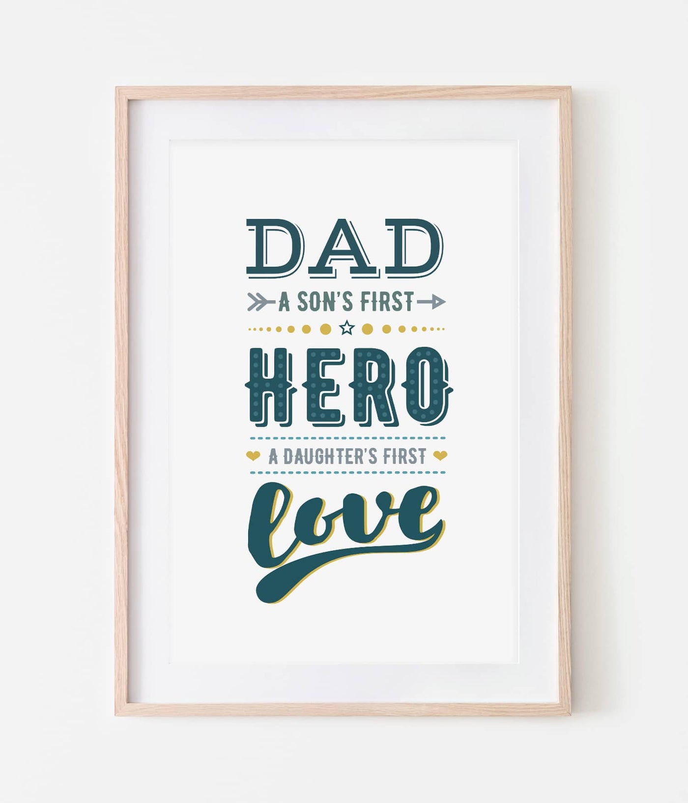 'Dad Hero' Print