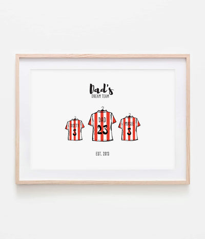 'Dad's Dream Team' Print