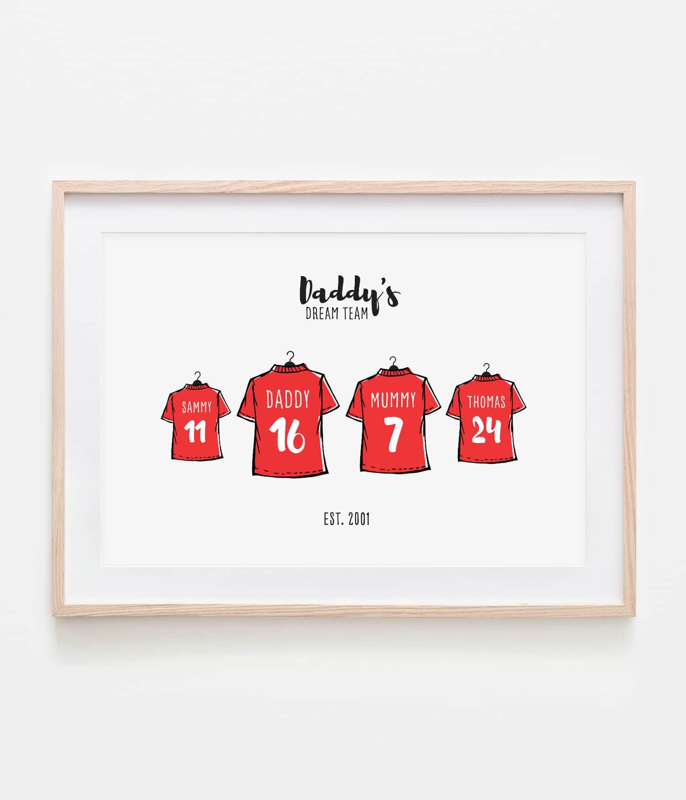 'Dad's Dream Team' Print