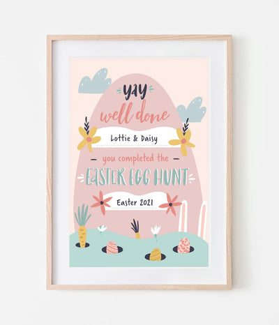 'Easter Egg Hunt' Personalised Certificate