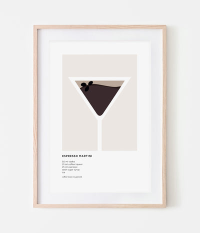 'Espresso Martini' Cocktail Print