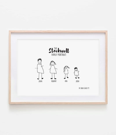 'Family Portrait' Personalised Print