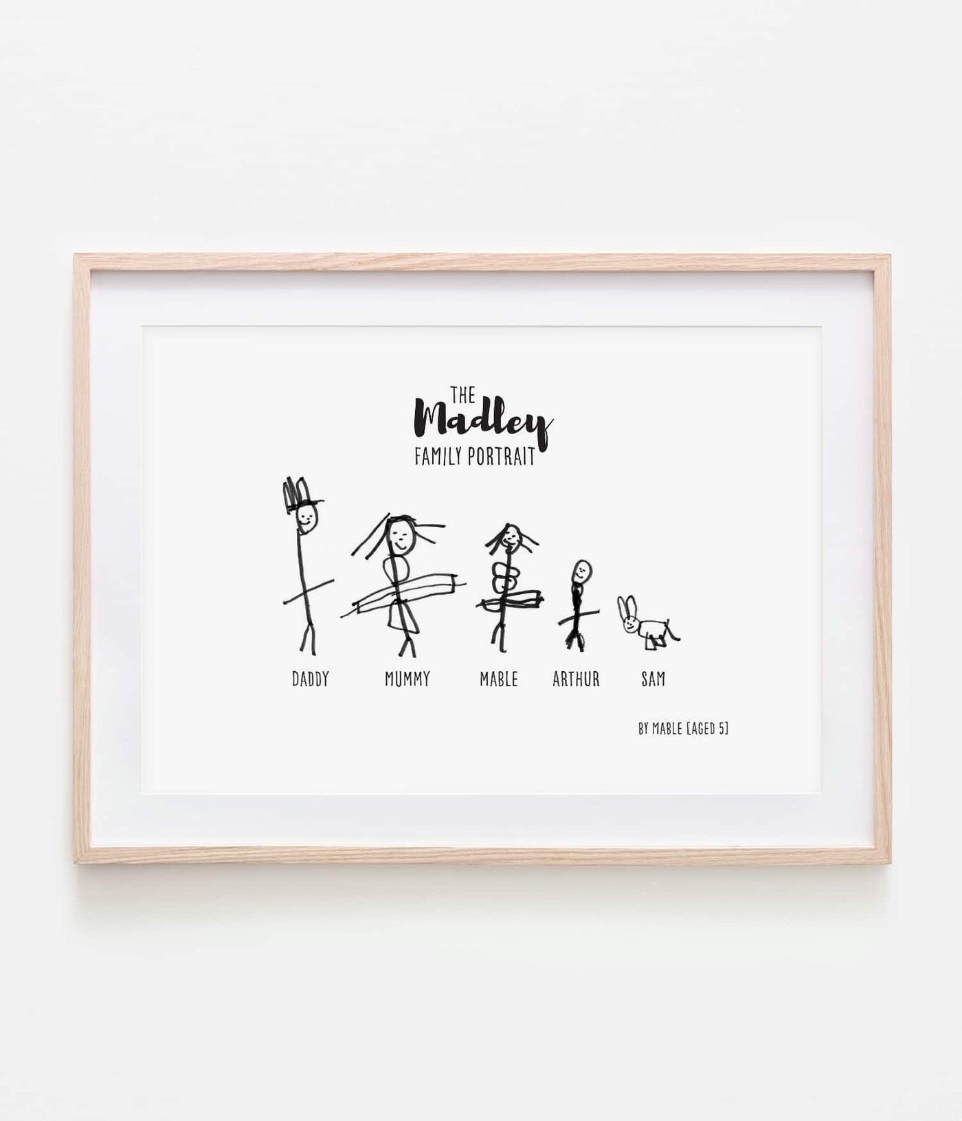 'Family Portrait' Personalised Print