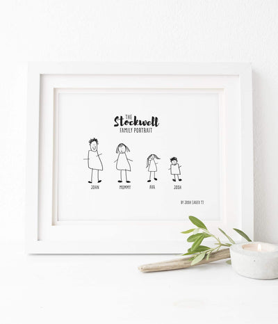 'Family Portrait' Personalised Print