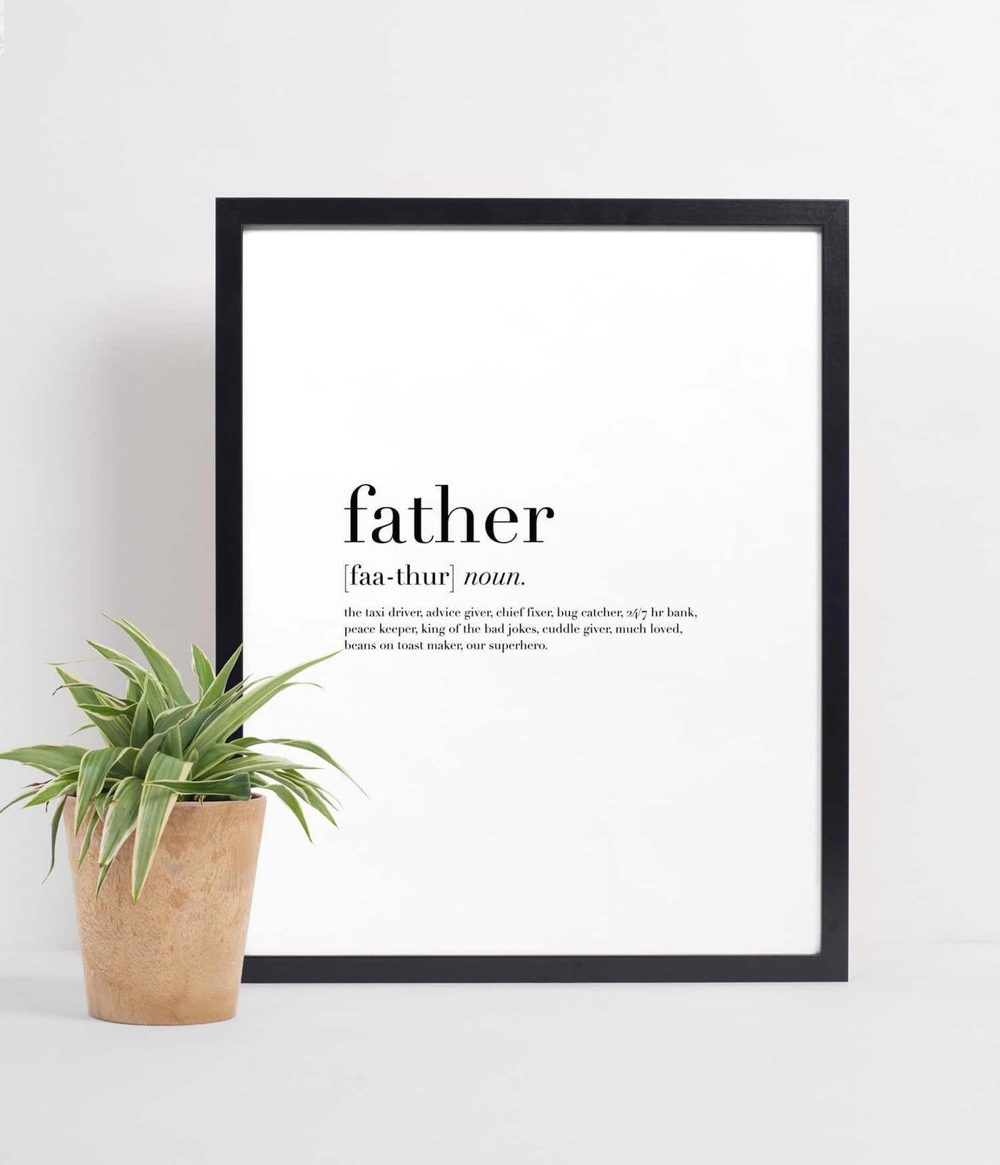 'Father' Definition Personalised Print