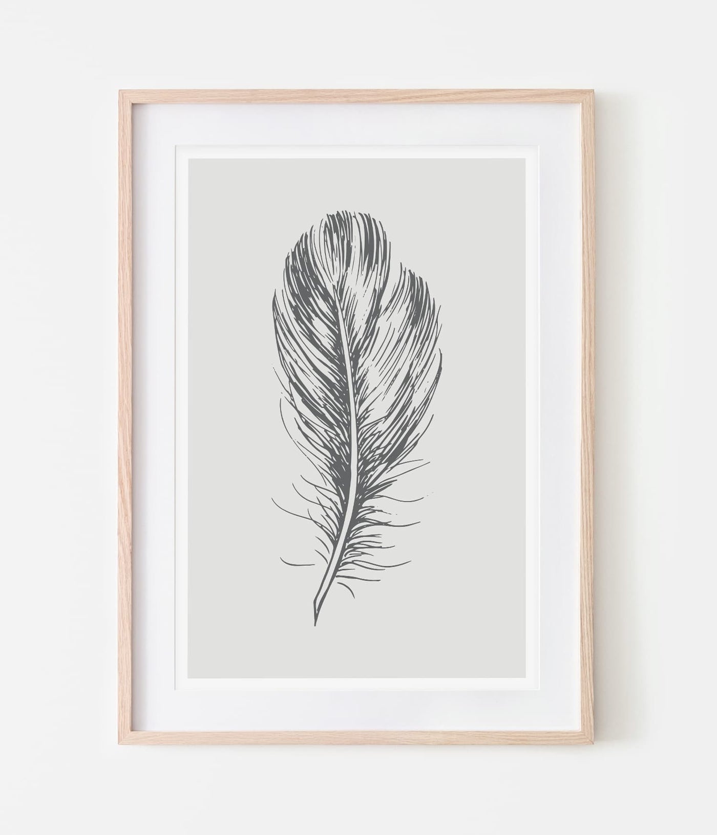 'Feather One' Print
