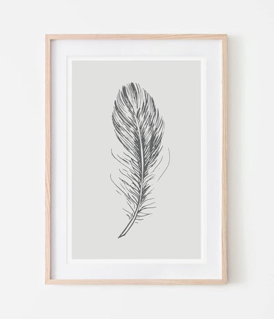 'Feather Three' Print