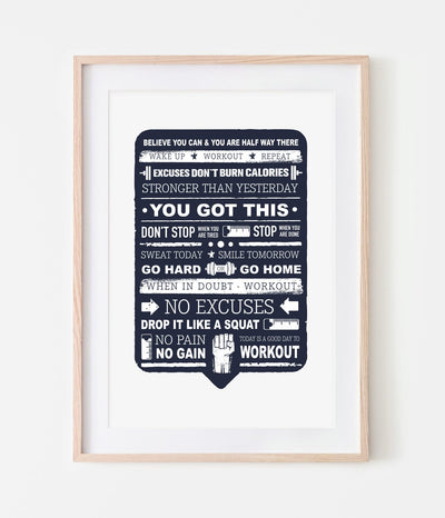 'Fitness Motivation' Print