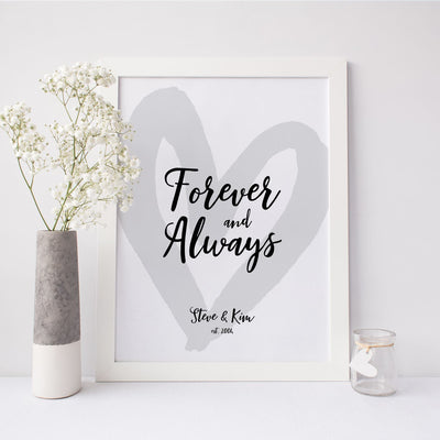 'Forever & Always' Print