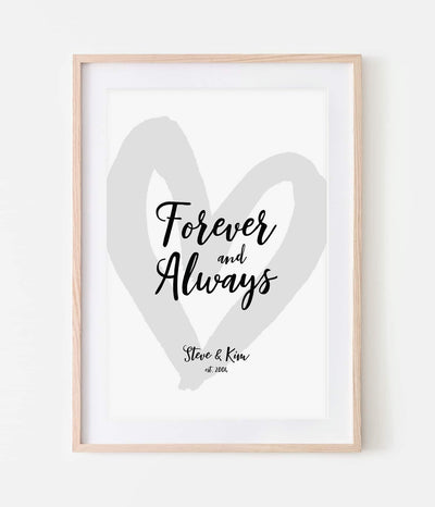 'Forever & Always' Print