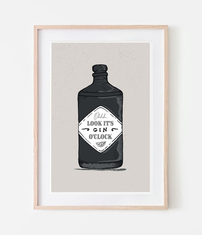 'Gin O'clock' Print