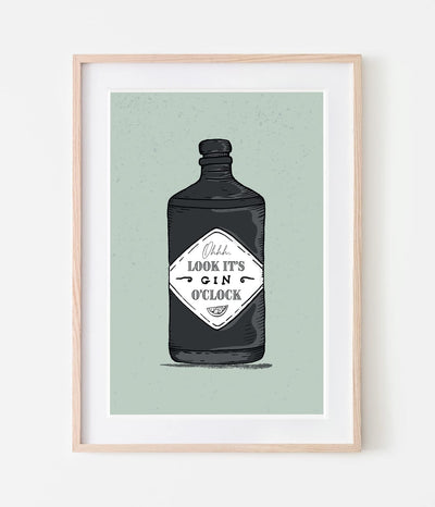 'Gin O'clock' Print