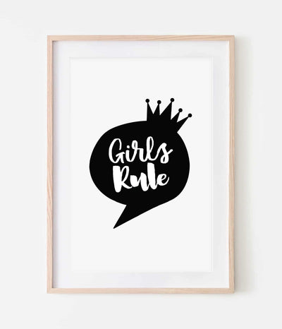 'Girls Rule' Print