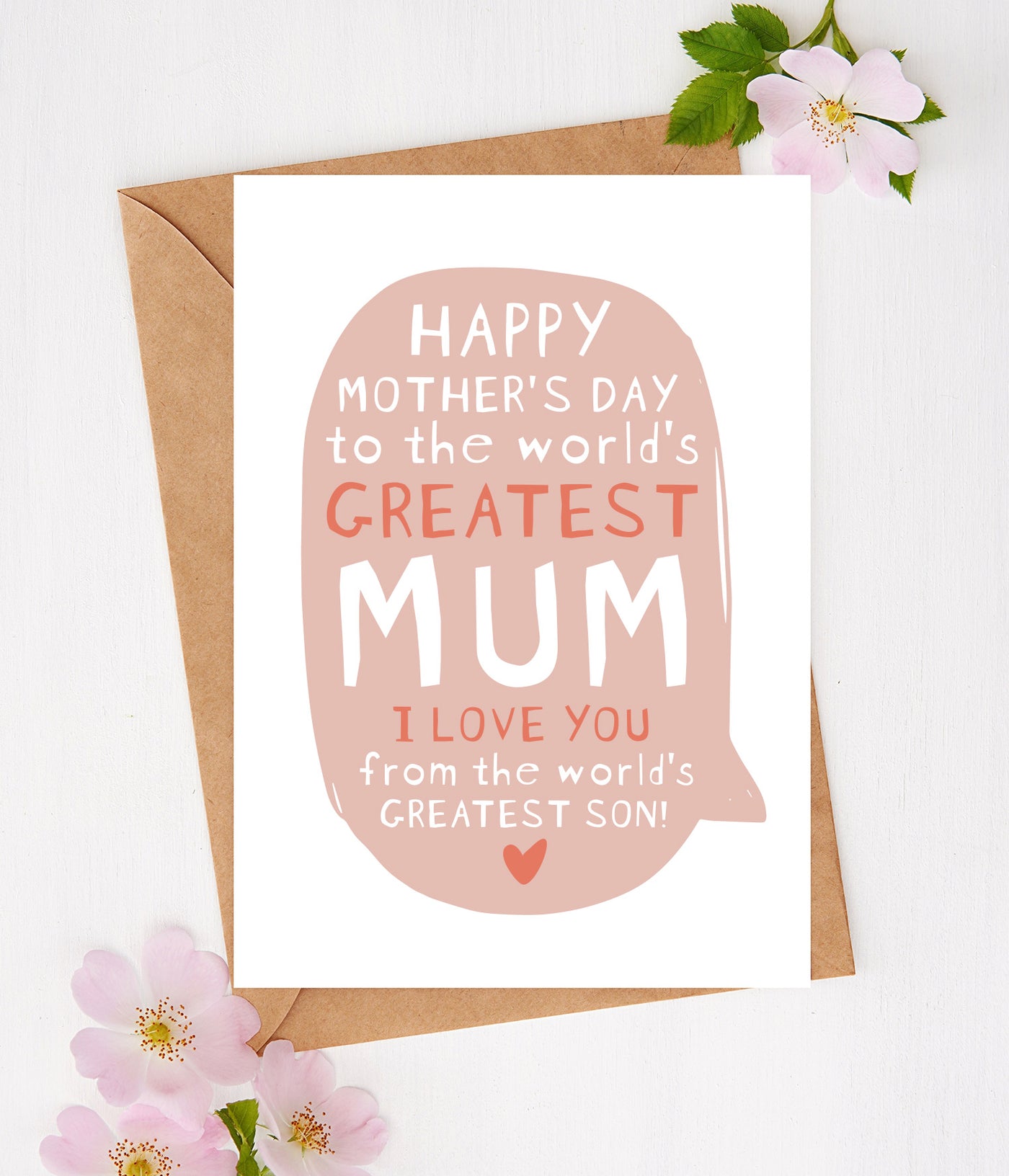 'Greatest Mum' Mother's Day Card