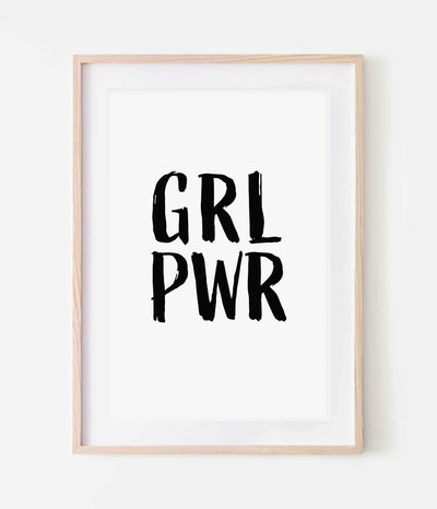 'GRL PWR' Print