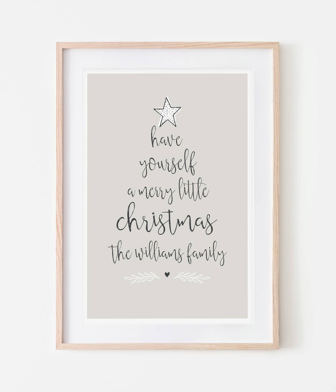 'Have Yourself a Merry little Christmas' Personalised Print