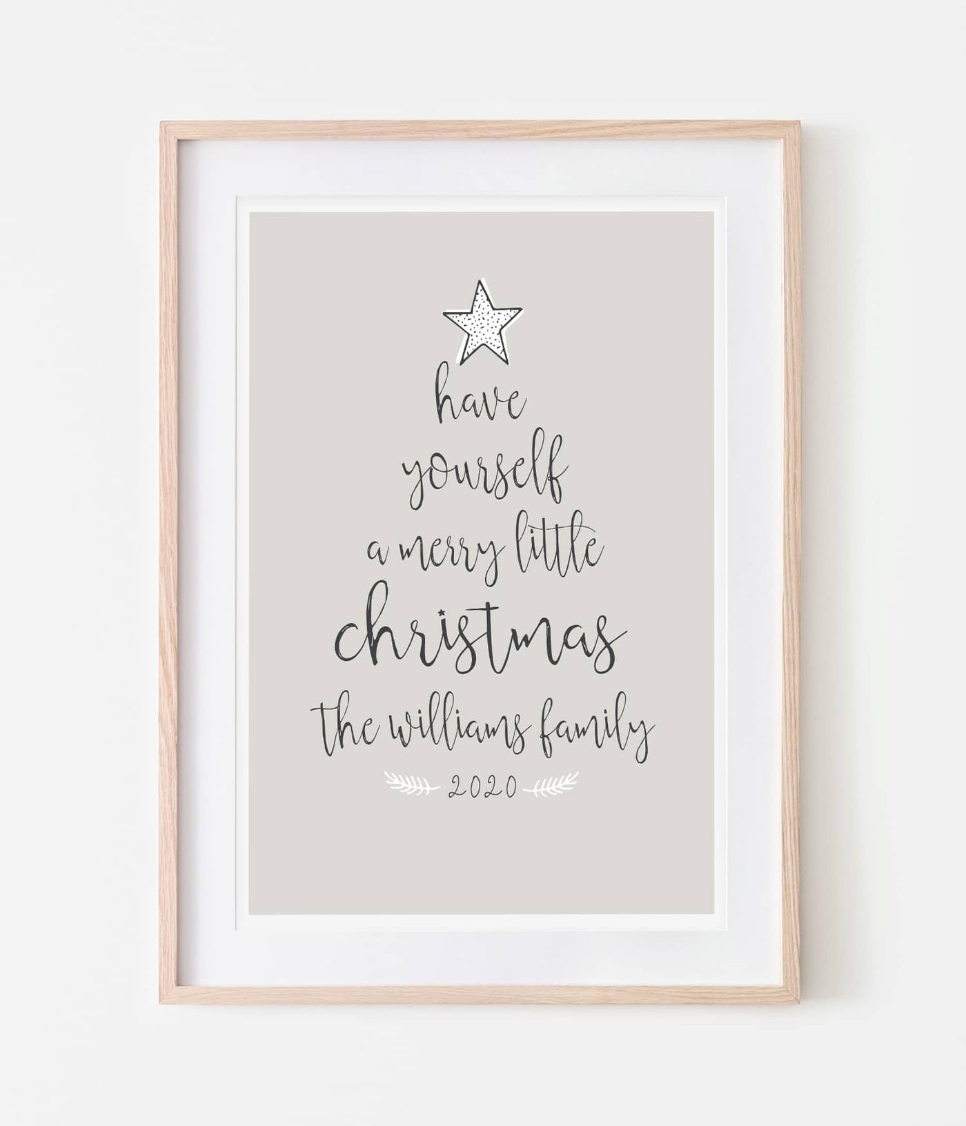 'Have Yourself a Merry little Christmas' Personalised Print