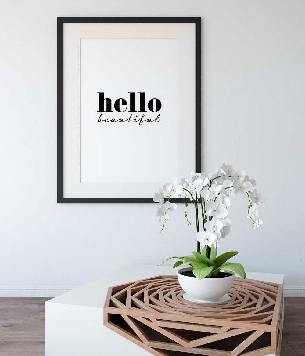 'Hello Beautiful' Print