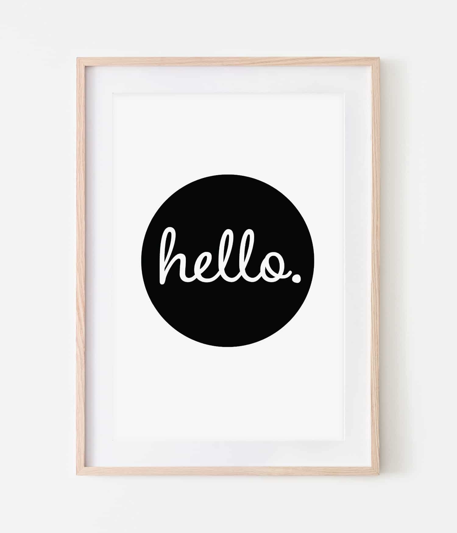 Hello Inprint 'Hello' Print – Slinky Prints