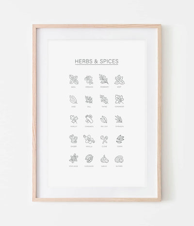 'Herbs & Spices' Print