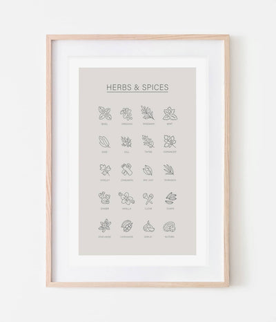'Herbs & Spices' Print