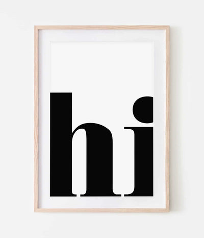 'Hi' Print