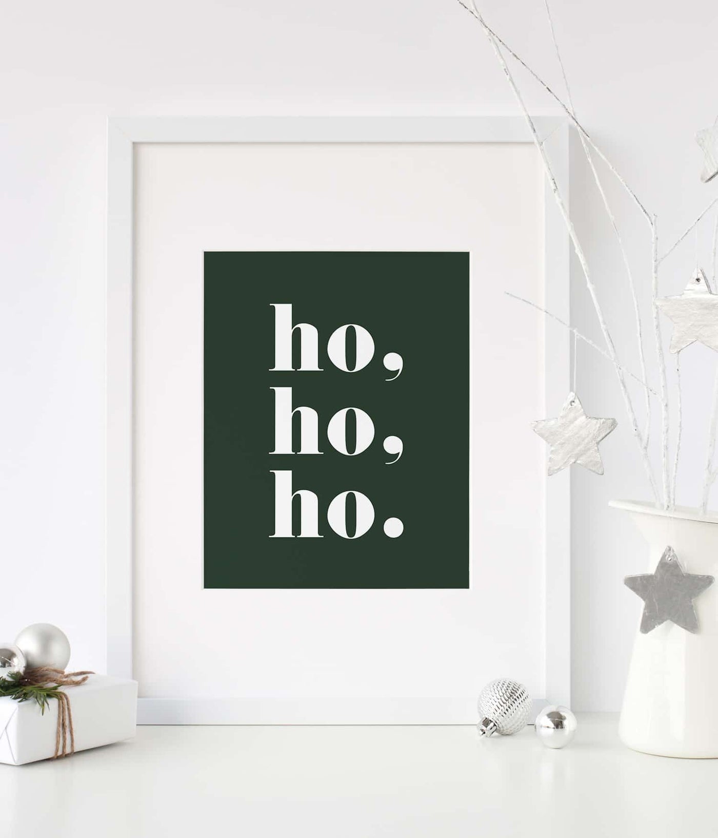 'Ho, Ho, Ho.' Christmas Print
